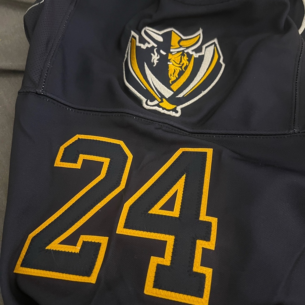CCM FreeStyle Gold & Blue Hockey Jersey - Picture 6 of 9